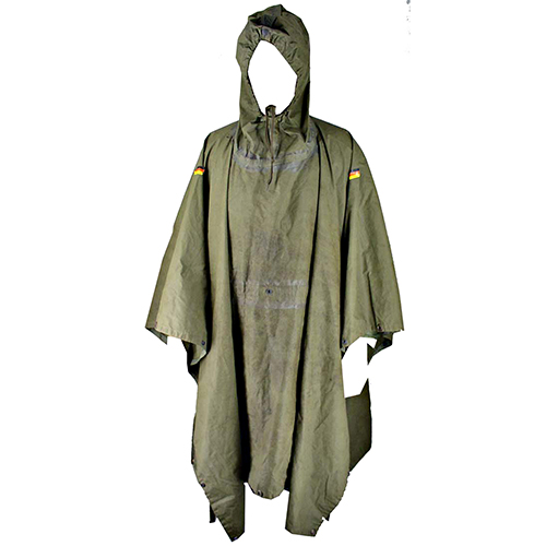 German Poncho  Rubberized with Hood 